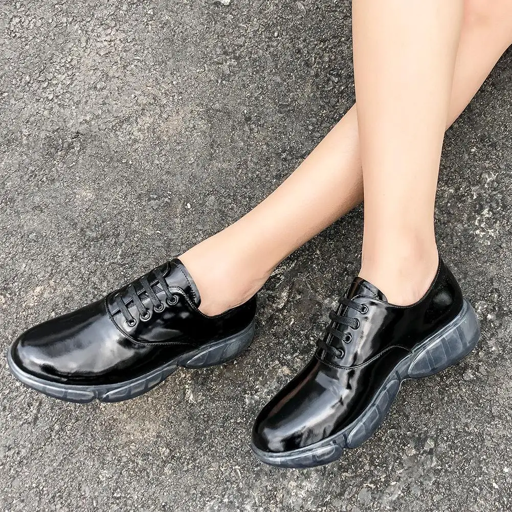 

Fashion Genuine Leather Shoes Flats Woman Concise Soft High Quality Spring Autumn Flats Women Shoes Woman