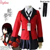 Conjunto completo de 7 Uds. Kakegurui de Cosplay, disfraz de Cosplay de Jabami Yumeko de Halloween, uniforme escolar de Igarashi Sayaka ► Foto 1/6