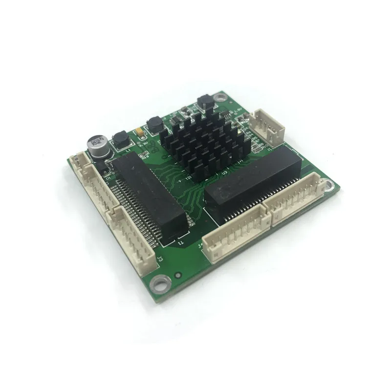 Mbps de Temperatura Interruptor de Quatro Classe Industrial Mini 4 Porta Gigabit Switch 10 100 1000 Larga Três Módulo Portas 3 - 4 10 100 1000mbps, módulo de interruptor com