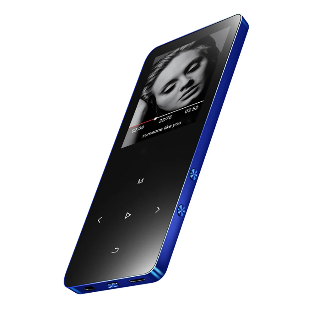 Bluetooth MP4 плеер с металлическим Mp4 плеером портативный медиа тонкий 8 Гб Walkman