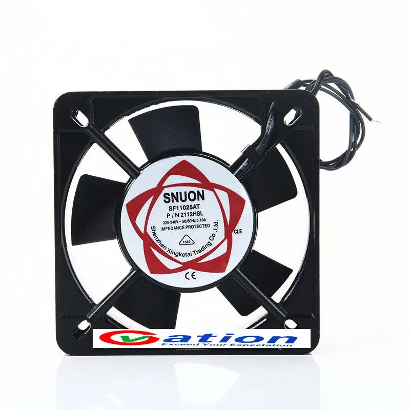 Computer PC Case Cooling Fan For SUNON Fan SF11025AT P/N 2112HBL 11CM 110*110*25MM 220V Ball Bearing Computer Accessories
