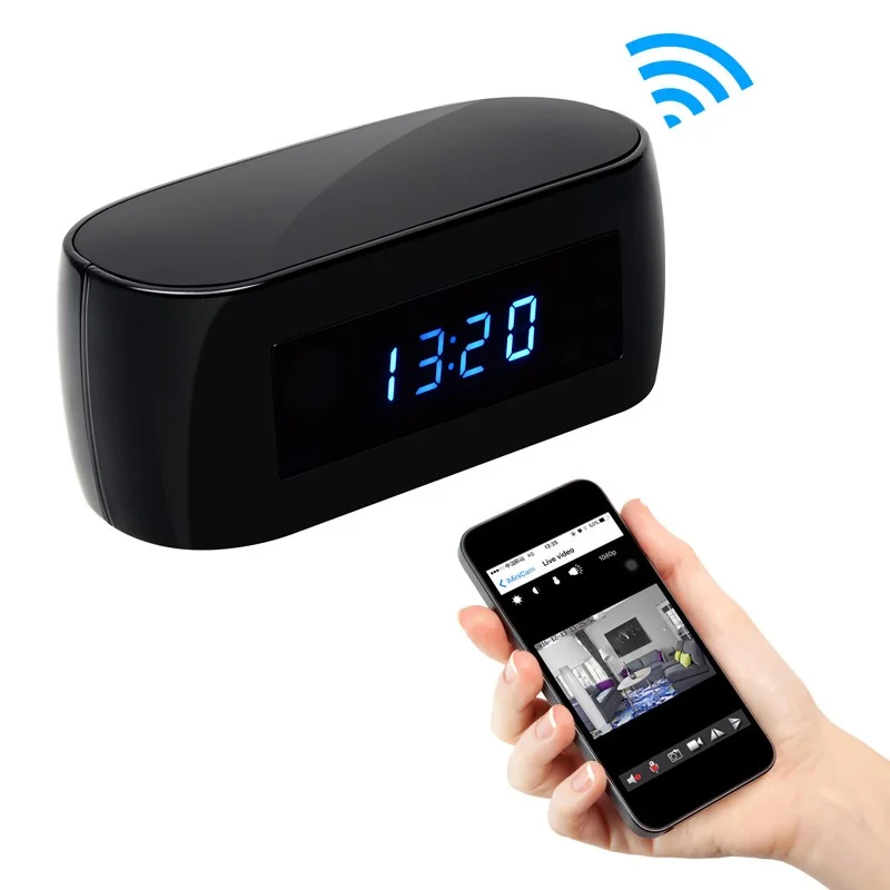 

NEW HD 1080P Clock WIFI Camera Wireless P2P IP Security Cameras Night Vision Support IOS/Android PC Z16 Mini DV Secret