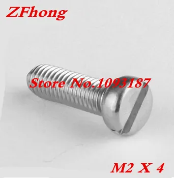 

20pcs/lot High Quality M2 x 4 Titanium Gr2 Slot Screw