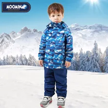 Moomin/ г.; Новое поступление; осенний теплый комплект одежды для детей; Водонепроницаемая ветровка с рисунком; водолазка на молнии; комплект одежды для мальчиков