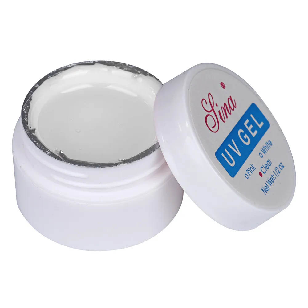 

15ml Poly Gel Nail Acrylic Extension White Clear UV LED Builder Gel Long-Lasting Crystal Nail Form Sticky drill Nail Art Tool #h