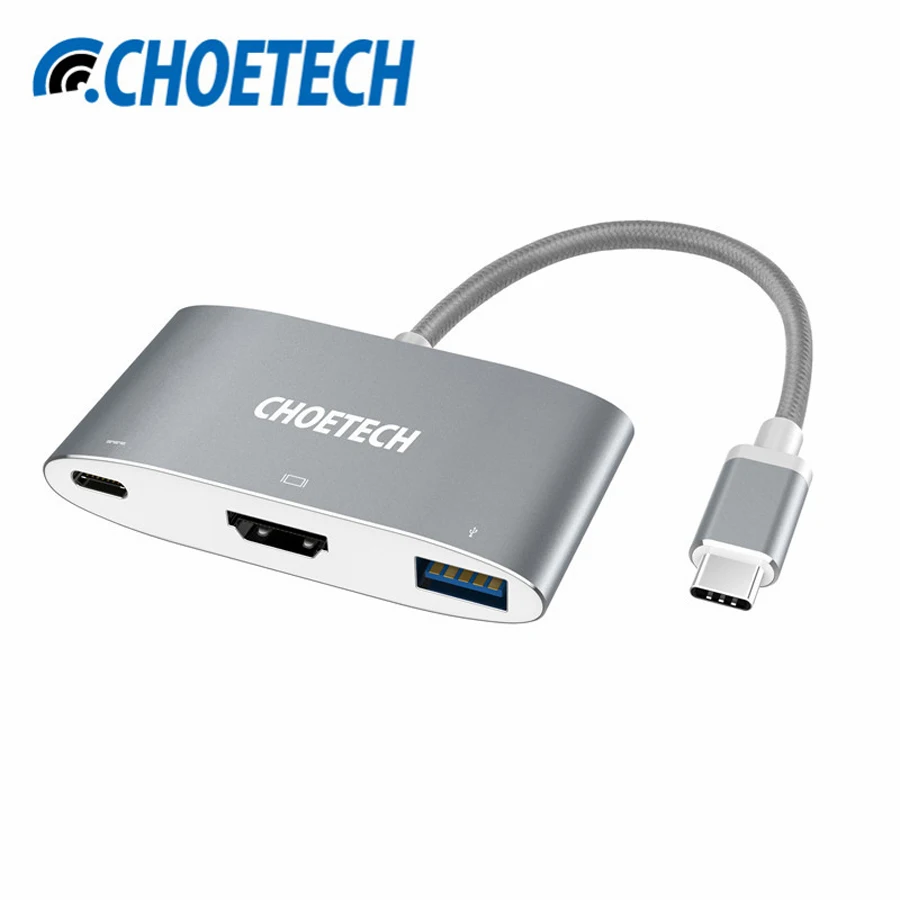 

CHOETECH USB 3.1 Type C to HDMI Adapter,USB C Digital AV Multiport Adapter with Power Delivery for MacBook for Samsung S8