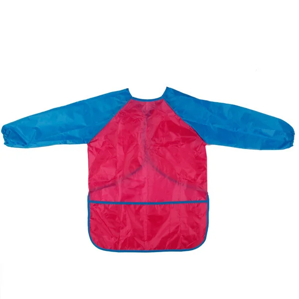 Cute Draw Apron Children Sleeved Sanitary Aprons Pink Waterproof Kids