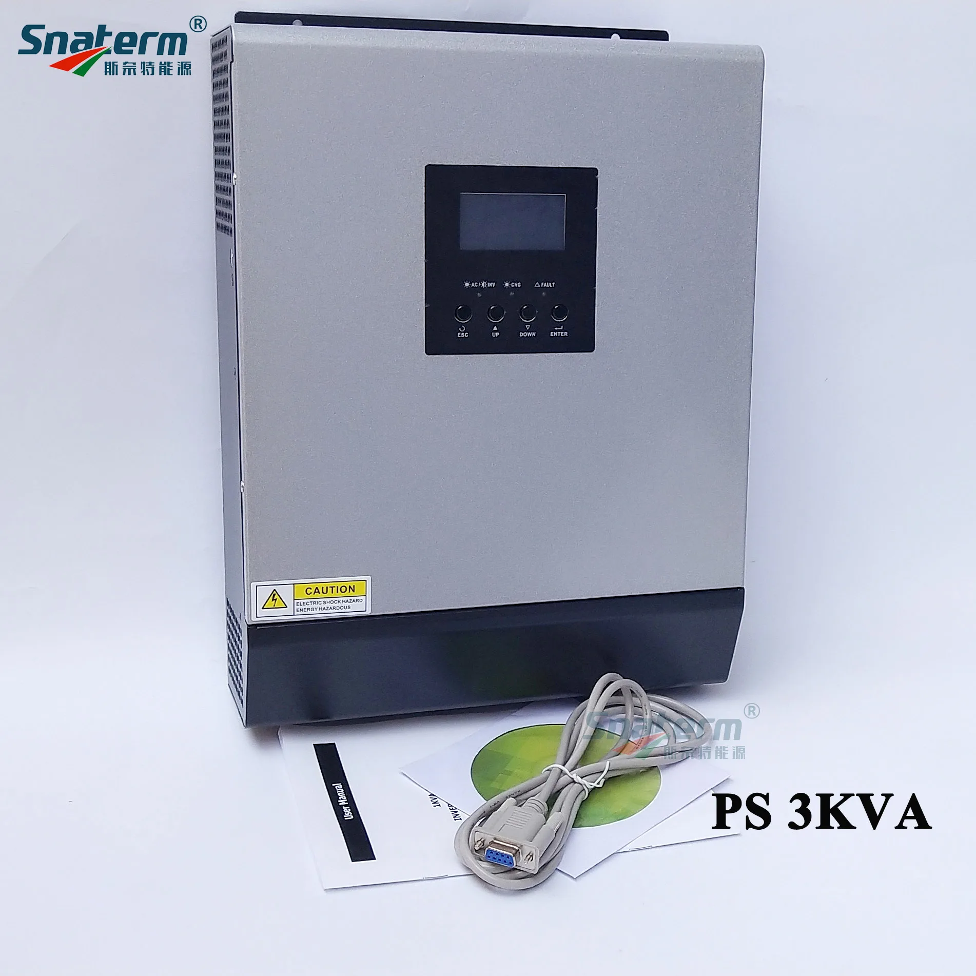 Лидер продаж! PS3KVA чистый синусоидальный инвертор гибридный 24VDC до 110VAC/220VAC с 24V50A PWM
