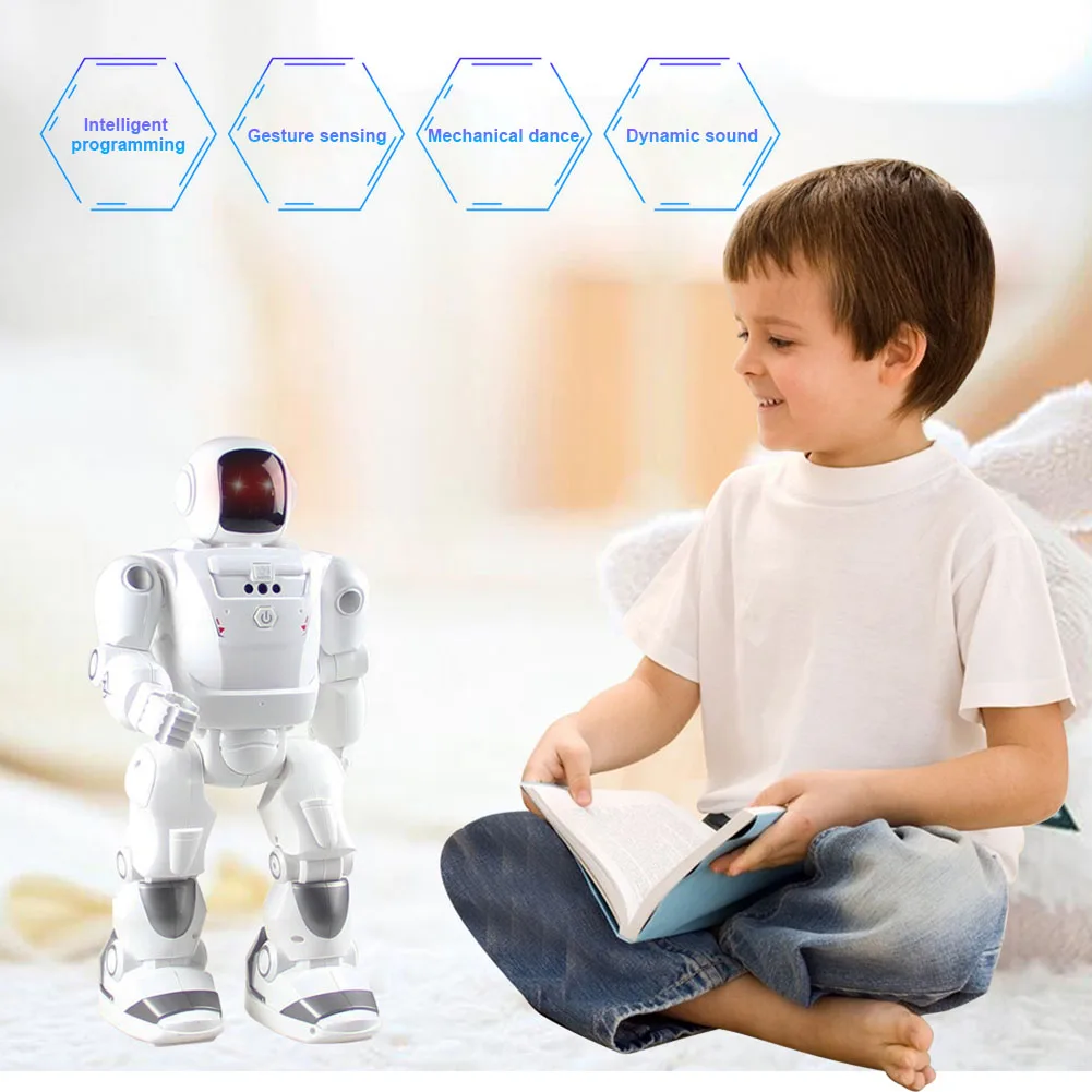 Smart Robot Toy Remote Control Set Battery Powered Music Dance Robots Children Kids Gift  AN88