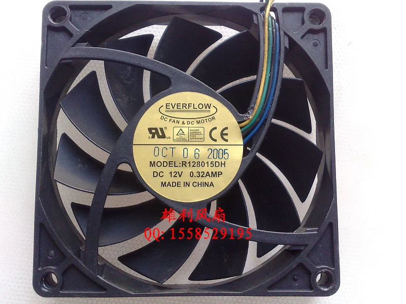 Free Delivery.R128015DH 12V 0.32A 8CM 8015 4 wire computer CPU heatsink