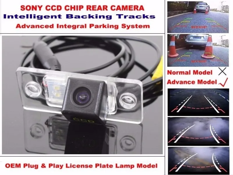 For Porsche Cayenne 9PA 955 957 958 Smart Tracks Chip Camera  HD CCD Intelligent Dynamic Parking Car Rear View Camera (3)