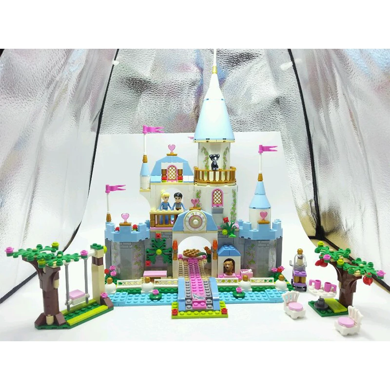 

SY325 Friends Princess Cinderella's Romantic Castle building Blocks Bricks Toys for children Toys Girl Decool Lepin Bela
