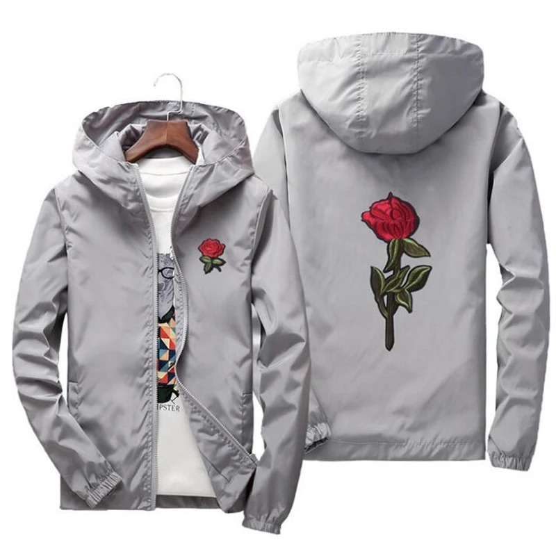 NIANJEEP-jacket-windbreaker-men-women-rose-college-jackets-2018-Spring-Autumn-Fashion-Jacket-Men-s-Hooded