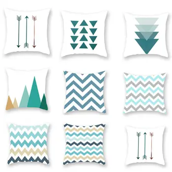 

Home Decorative Pillow Covers Nordic Style Geometric Cushion Covers Mountain Arrows Pillow Cases Bedroom Sofa Decoration
