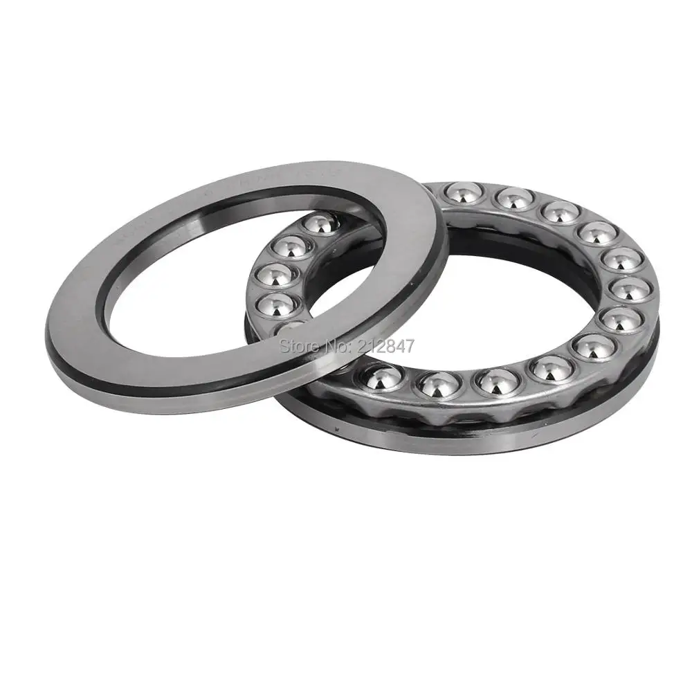 115mmx80mmx28mm Single Row Thrust Ball Bearing Silver Gray 51216 Shaft