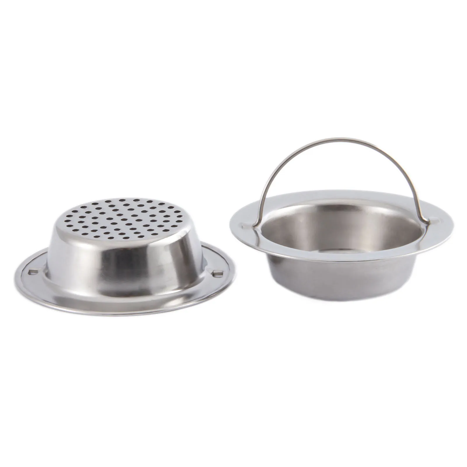 Hand-held Stainless Steel Kitchen Sink Strainer 9cm Kitchen Bathroom Shower Hair Drain Hole Bathtub Wash Basin Sundries Filter