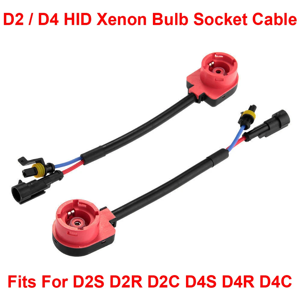 2 шт. D2S D2R D2C D4S D4R D4C OEM Ксеноновые фары луковицы балласты Проводов Кабель-адаптер держатель проводки разъем N Play