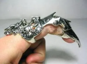

FREE SHIPPING>>>@@ Amazing men's jewelry Tibet Silver dragon finger rings / Free Shiping 1Pcs