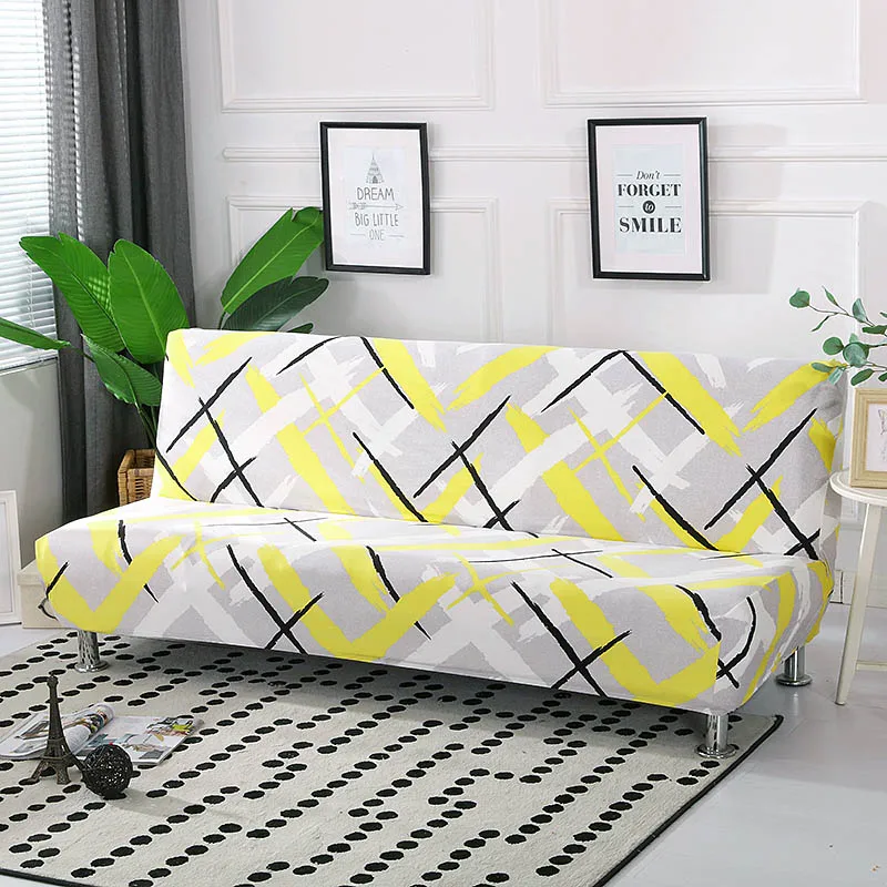  All-inclusive Folding Sofa Bed Cover Stretch Couch Cover Without Armrest Folding Cover for Sofa Bed