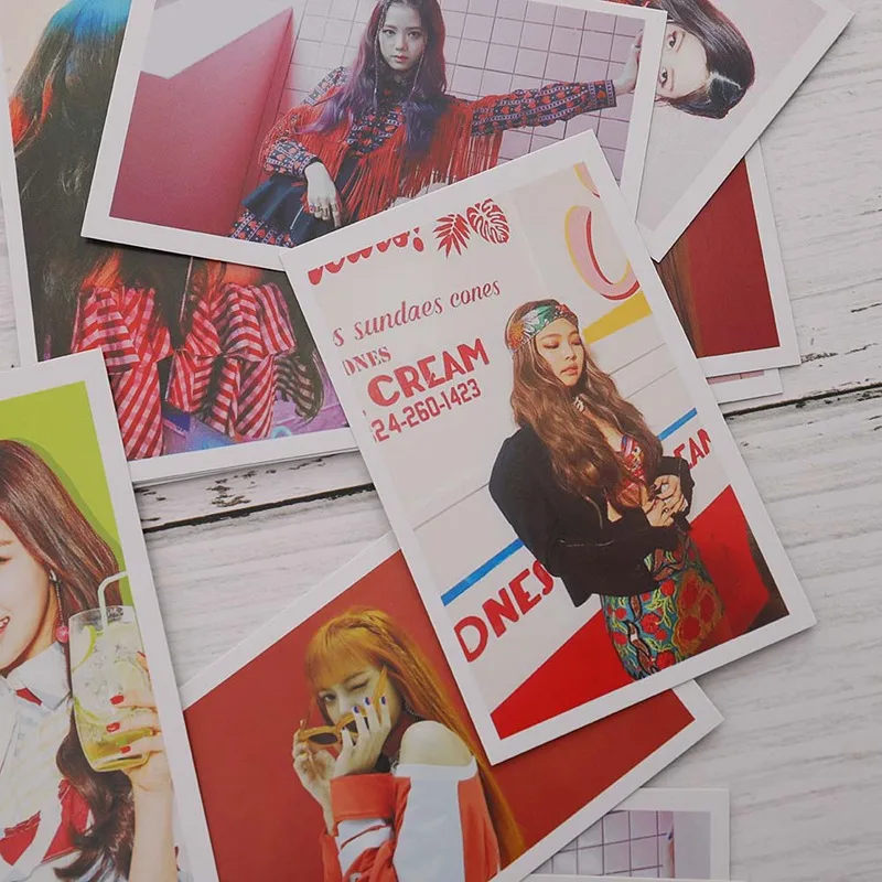 30 шт./компл. Популярные Stas BLACKPINK альбом LOMO карты k-pop Новая мода самодельные бумажные фото карты