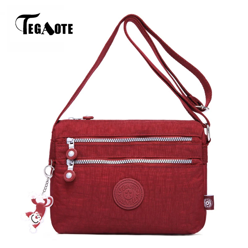 

TEGAOTE Small Shoulder Bags Female Solid Zipper Bags Handbags Women Famous Flap Mini Nylon Beach Crossbody Bag Sac A Main 2017