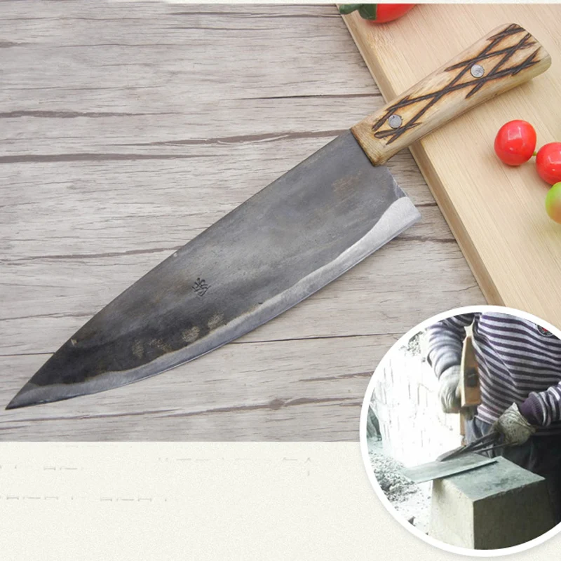 Free Shipping Metal Handmade Clip Steel Chef Boning Knife Split