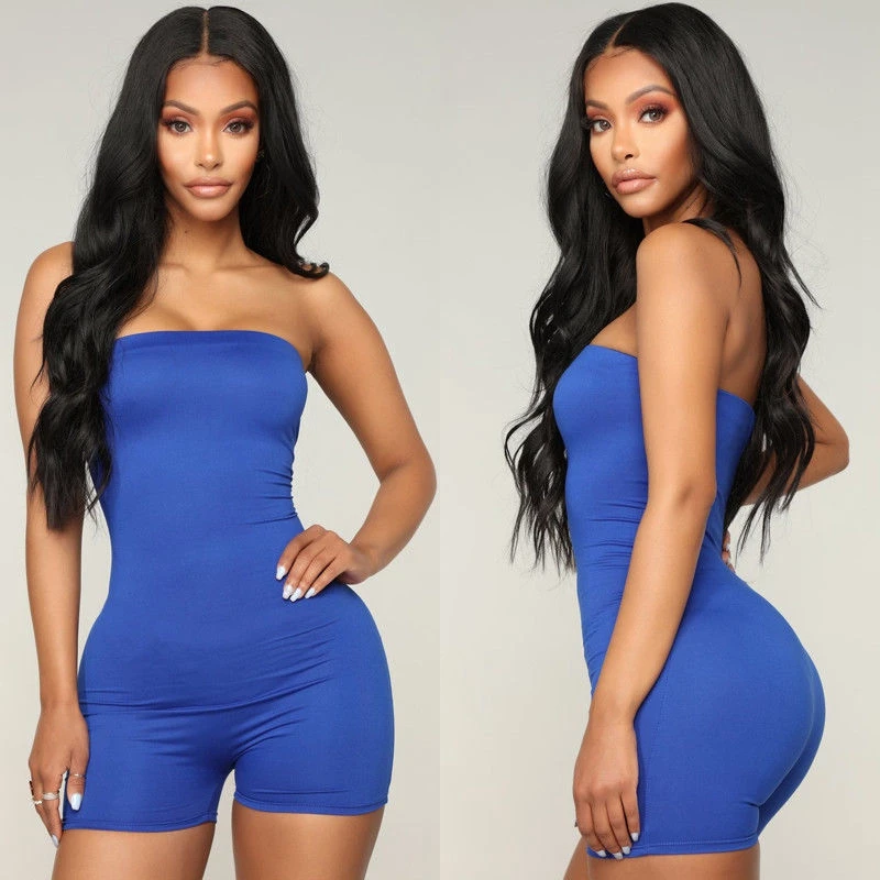 

Women Casual Slim Sleeveless Bodycon Romper Jumpsuit Club