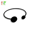 F.J4Z fashion Rock & Roll designer Simplicity copper round cuff bangle club women's bracelet pulseiras de couro ► Photo 1/6