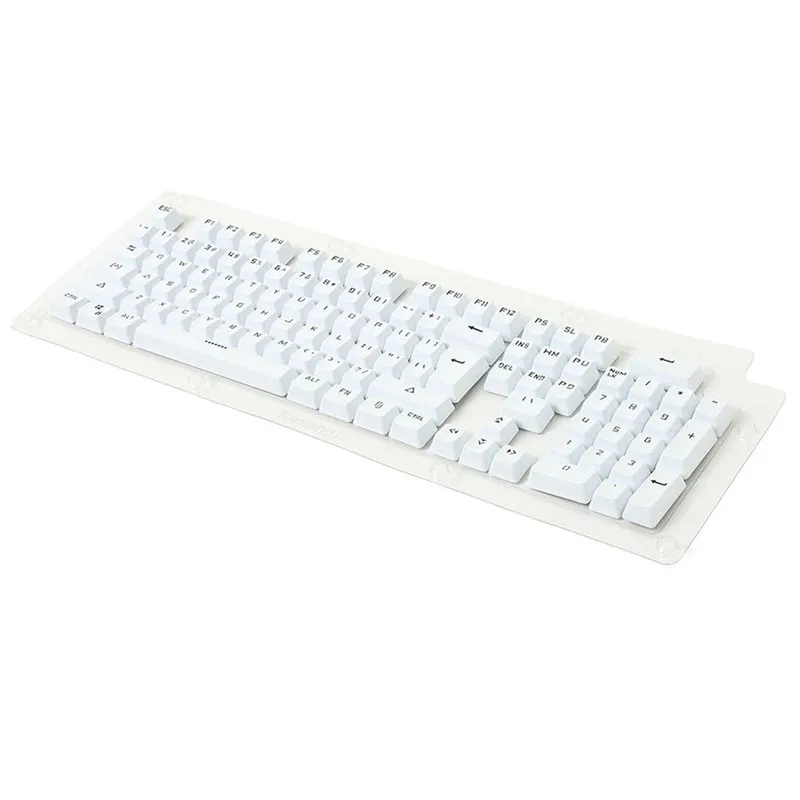 Механические колпачки для клавиатуры 104 клавиш Cherry MX черные/белые чистки без