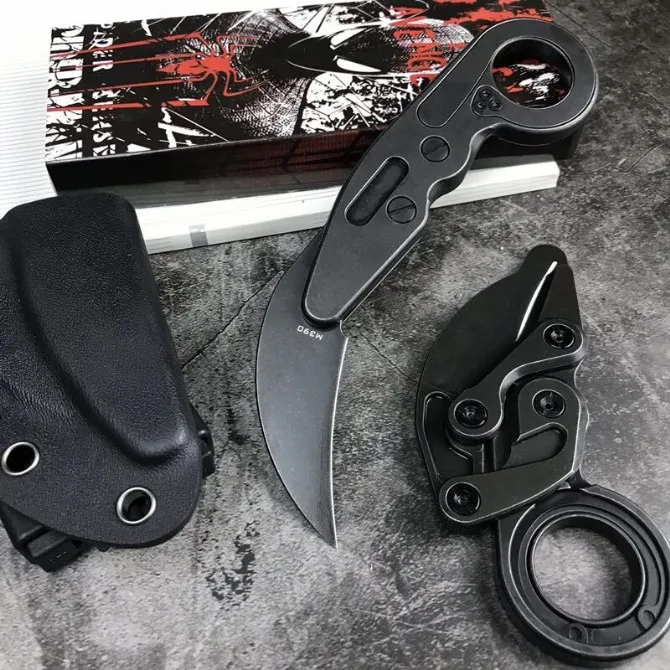 Karambit нож 60-61HRC M390 Порошковая сталь Высокое качество Открытый Отдых EDC инструмент выживания складной нож карманный нож Подарочный нож