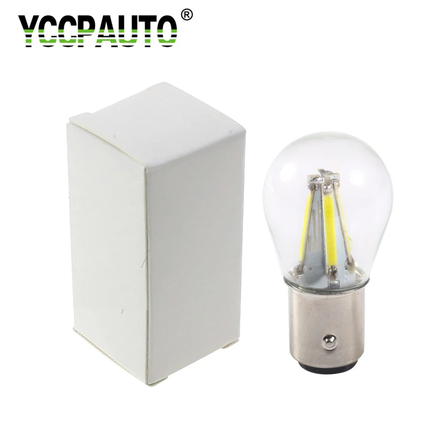 

YCCPAUTO 1Pc 1157 Bay15d P21/5w LED Car Brake Light Bulb Red Yellow White Filament Chip Filament Chip LED Auto Parking Lamp 12V