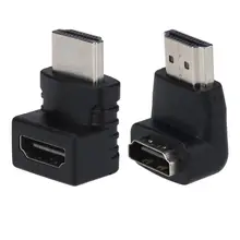 ALLOYSEED Vertical HDMI Male to Female Converter Adapter Cable Extender Connector for 1080P FHD Video on