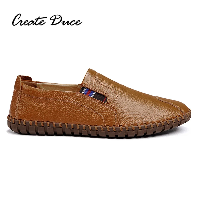 Pois Élastique Chaussures Créer brown Cuir Cousu blue Black Main Hommes Bande En Duce white Confortable Casual wnTqYBEITx
