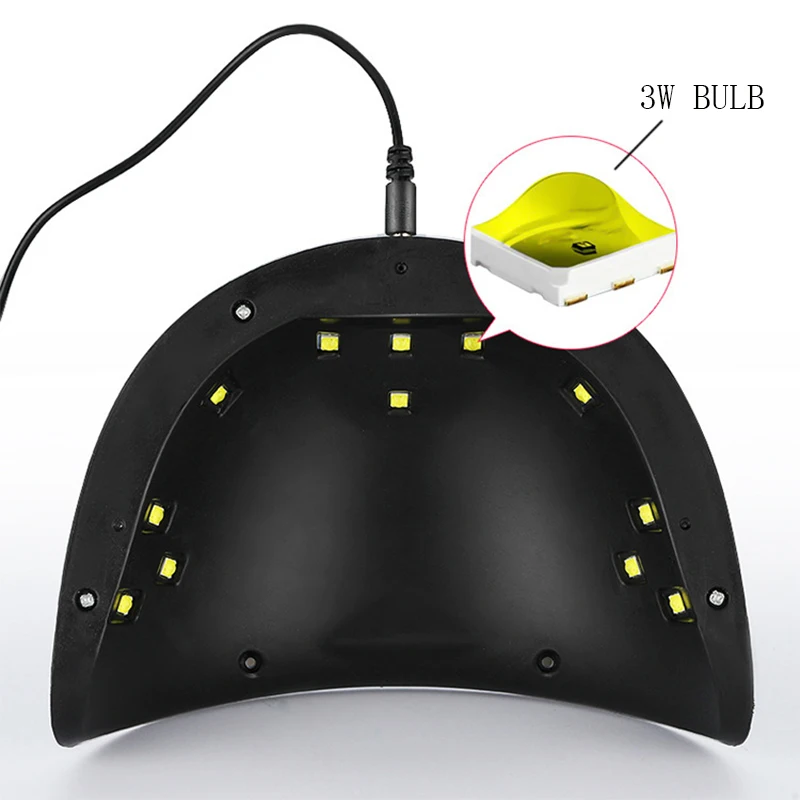 For Nails Polish Gellak Light Secador Hybrydowa USB Machine 12bulb UV Lamp 36W Led Sun Nail Gel Dryer Manicura Lampa Do Paznokci