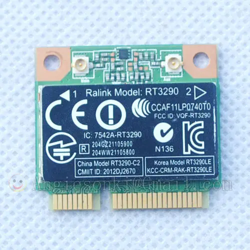 RT3290 802.11N 2,4 ГГц wifi+ Bluetooth PCI-E половина Wlan карта SPS ...
