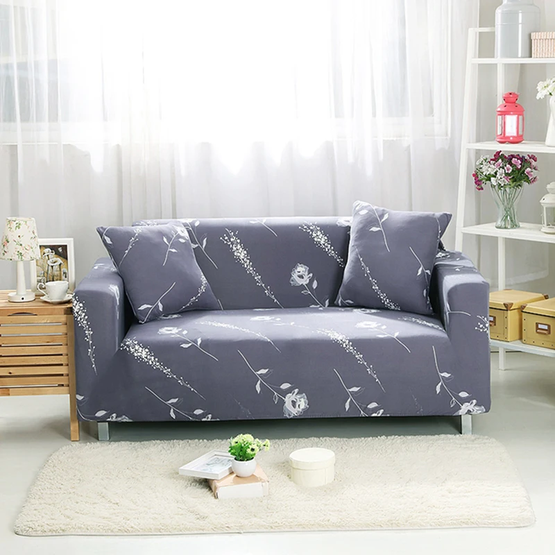 

PORSIA 16Color Slipcover Sofa Cover Elastic Sofa Cover Sectional Sofa Single/Two/Three/Four-Seater 2PCS Cushion Covers