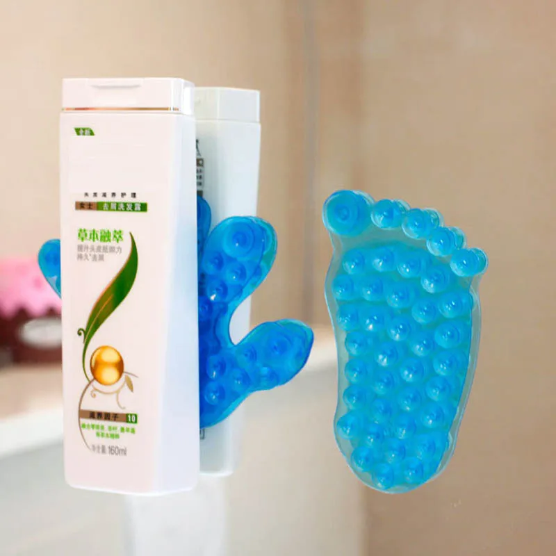 2 قطعة الإبداعية الوجهين ماجيك مصاصة عصا الصابون الشامبو لا أثر التخزين رف الحمام اكسسوارات قوي تخزين شفط كأس