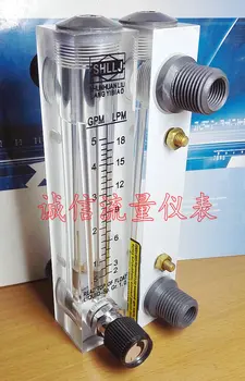 

LZM-15T adjustable panel type flow meter, 0.5~5GPM, 2~18LPM liquid flowmeter