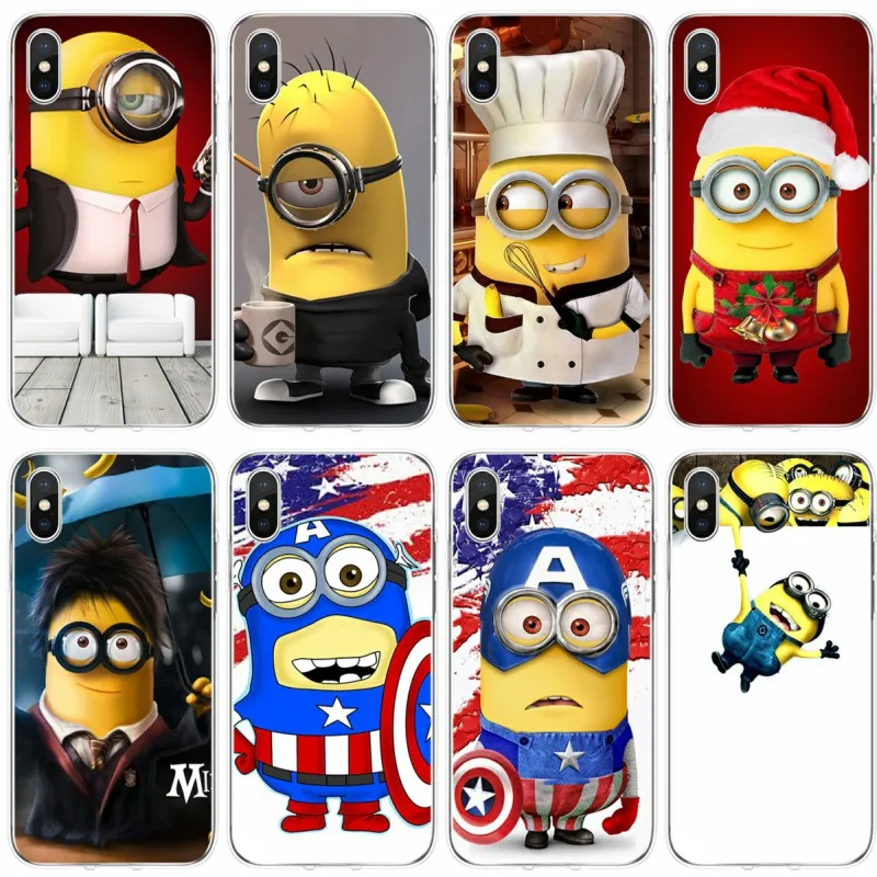 

Minions Minion My Unicorn Agnes Cover Soft Silicone Phone Case For iPhone 6 6plus 7 8plus 5 5S 5C SE For iPhone X XS XR XS Max