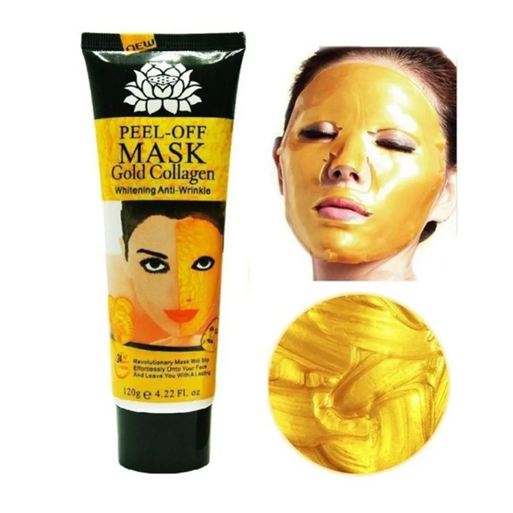 Уход за лицом, Золотая маска, глубокое очищение, удаление черных точек, кремы, очищающая, отшелушивающая маска для лица, для лечения акне и шрамов, коллаген