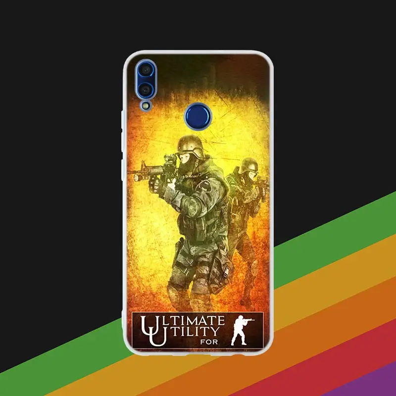 Silicone Cover Phone Case Counter Strike cs go Game For Huawei Honor 10i 20 Pro 9X Lite 8a 8x max 8c 7x 7a pro 6x V20 Paly Soft - Color: Phone Case 10