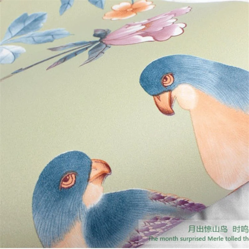 Beibehang высокого класса лобби банкет обои для зала обои фон супер-зеленый китайский стиль цветы богатые птицы обои