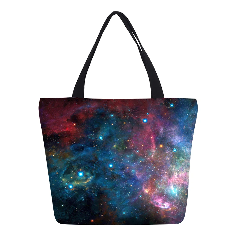 Veevanv Мода Galaxy Для женщин повесить Сумки Звездное небо Печать bookbag холст Обувь для