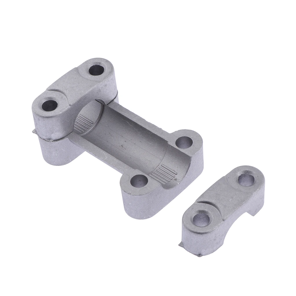  22mm Silver CNC Alloy Handlebar Riser Mount Clamp Adapter Universal  Handle Bar Clamp Adapter Riser Taper