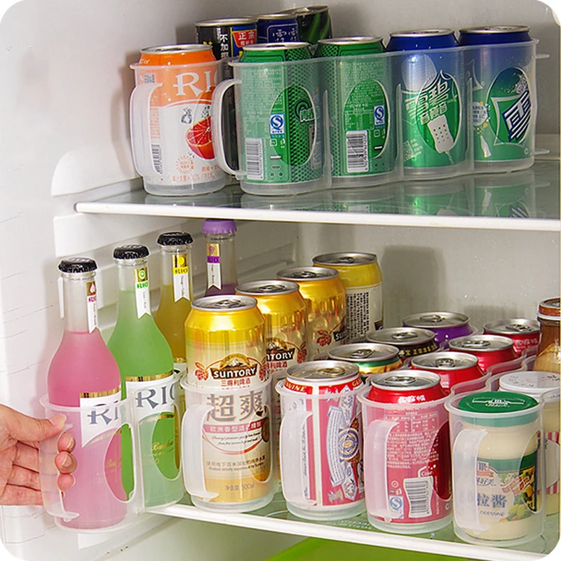 WALFOS полезные холодильник коробка для хранения Кухня аксессуары консервной банки обеспечивает экономию места • Банки отделочные четыре Чехол Организатор