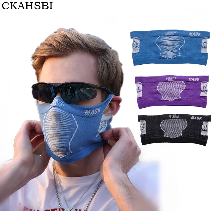 

CKAHSBI Cycling Face Mask Activated Carbon Anti-Pollution Masks Dustproof Mountain Bicycle Sport Road Cycling Masks Face Cover