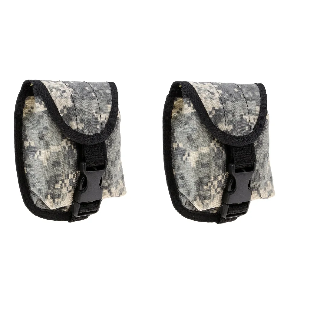 2pc Durable Nylon Spare 2 inch Diver Weight Belt Pocket Pouch Holster Bag for Scuba Diving Tech Dive 2KG Weight