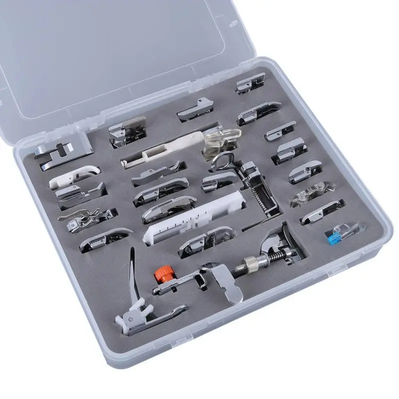 

52pcs Domestic Sewing Machine Braiding Blind Stitch Darning Presser Foot Feet Kit Set For Brother Singer Janome Sew Accessories