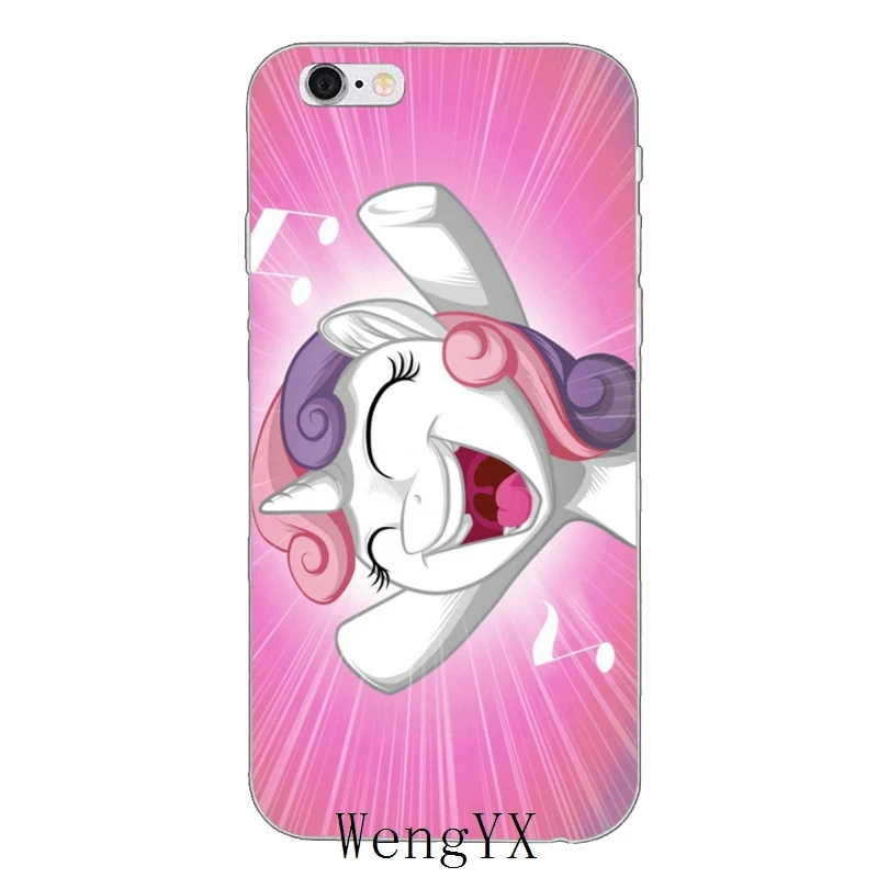 Милый мягкий чехол my little pony Sweetie Belle для Huawei Honor 4c 5c 5x 6x V10 Y5 Y6 Y7 II Mate 7 8 9 10 P8 P9 P10 Lite plus