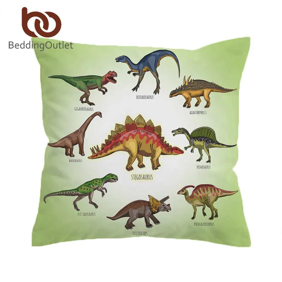 BeddingOutlet Dinosaur Family Cushion Cover Kids Cartoon Pillow Case Cover Boys Decorative Pillowcase Jurassic Bedding for Sofa BeddingOutlet Dinosaur Family Cushion Cover Kids Cartoon Pillow Case Cover Boys Decorative Pillowcase Jurassic Bedding for Sofa